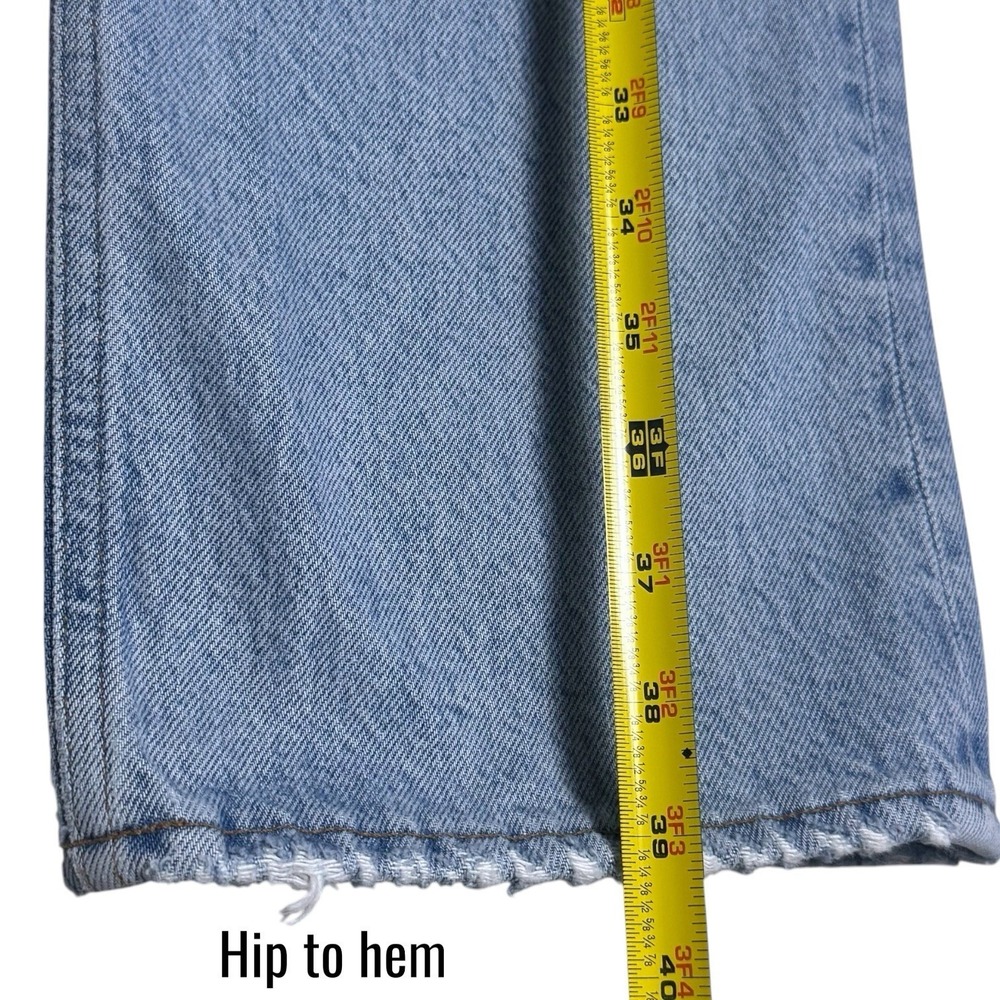 Agolde High Rise Vintage Straight Lightwash Capsule Comfort Luxury Everyday 28 - Picture 13 of 13